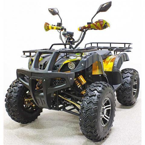 Квадроцикл подростковый GreenCamel Сахара AWD 4x4 (60V 2x2kW R10 alum Дифференциал) — Жёлтый камуфляж