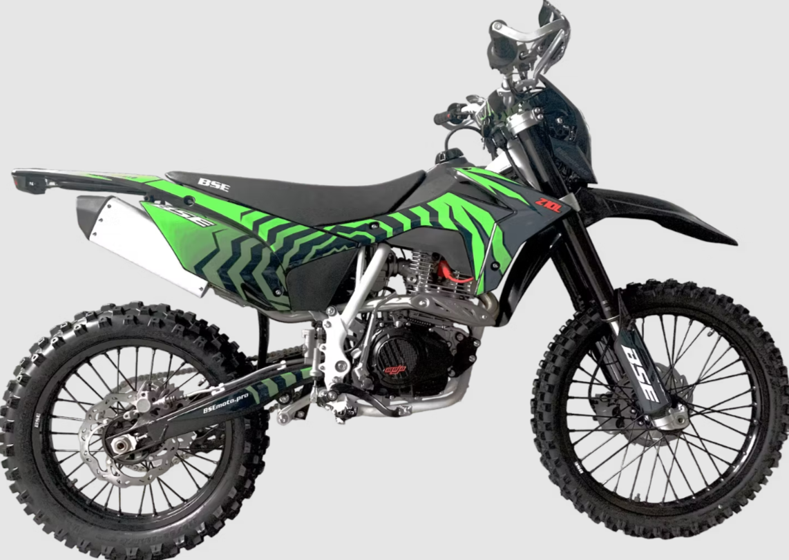 Мотоцикл Эндуро BSE Z10 L Z-серия — Зелёный