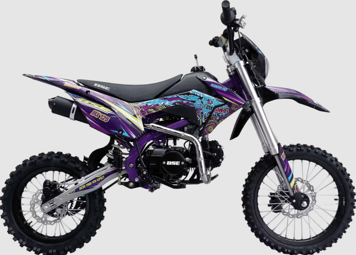 Питбайк BSE MX 125 (015) — Фиолетовый