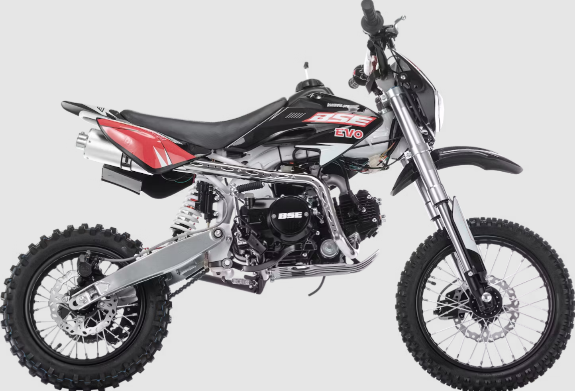 Детский мотоцикл BSE EVO 3.0 12/10, 14/12 механика — Чёрный