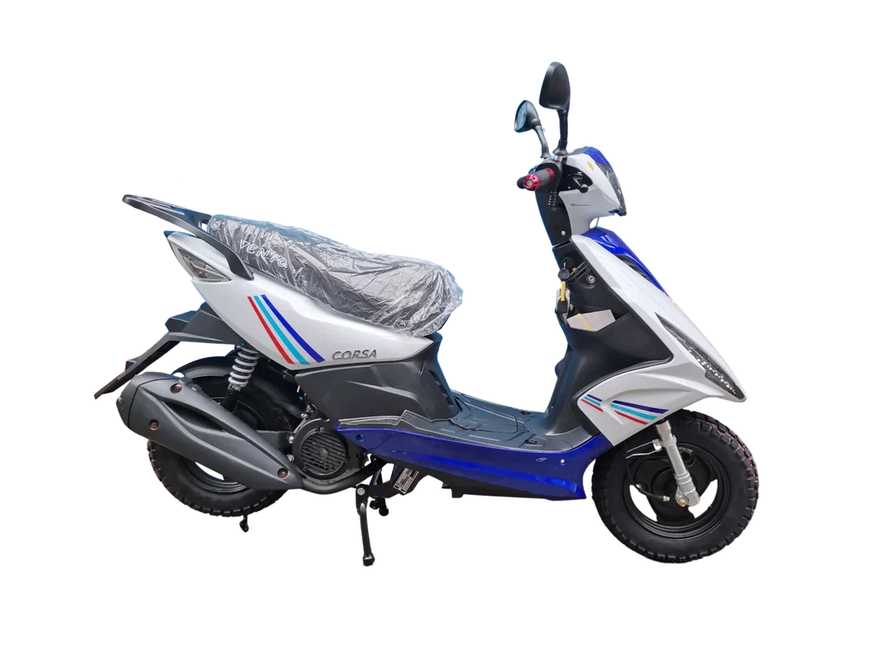 Скутер Corsa - 150cc (replika Yamaha Jog)  — Бело-синий