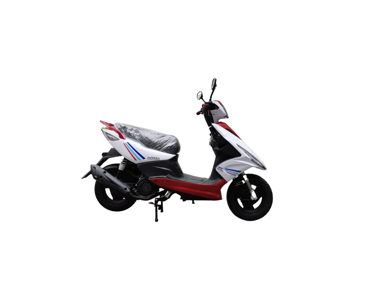 Скутер Corsa - 150cc (replika Yamaha Jog)  — Красно-чёрный