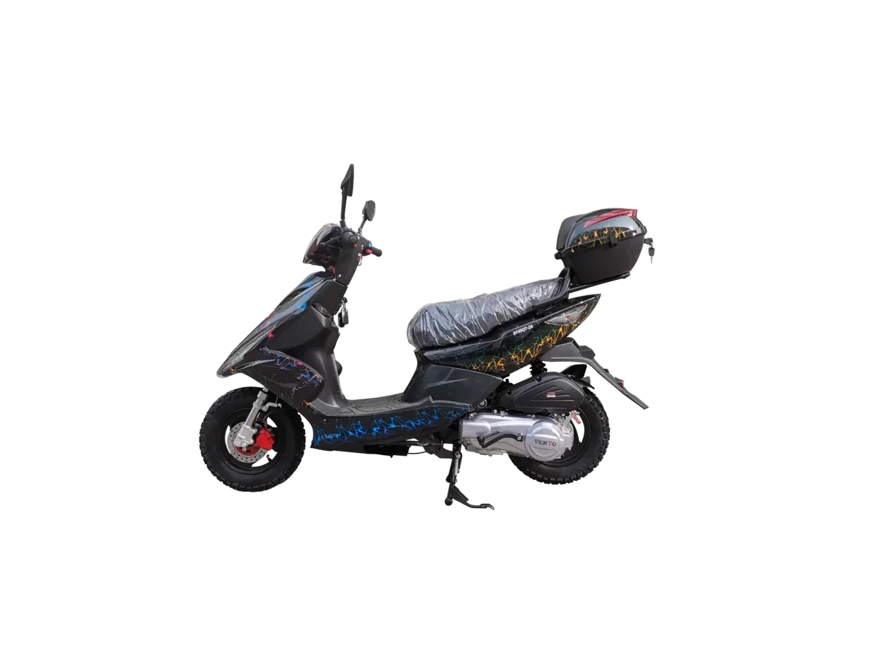 Скутер Corsa - 150cc (replika Yamaha Jog)  — Чёрно-оранжевый