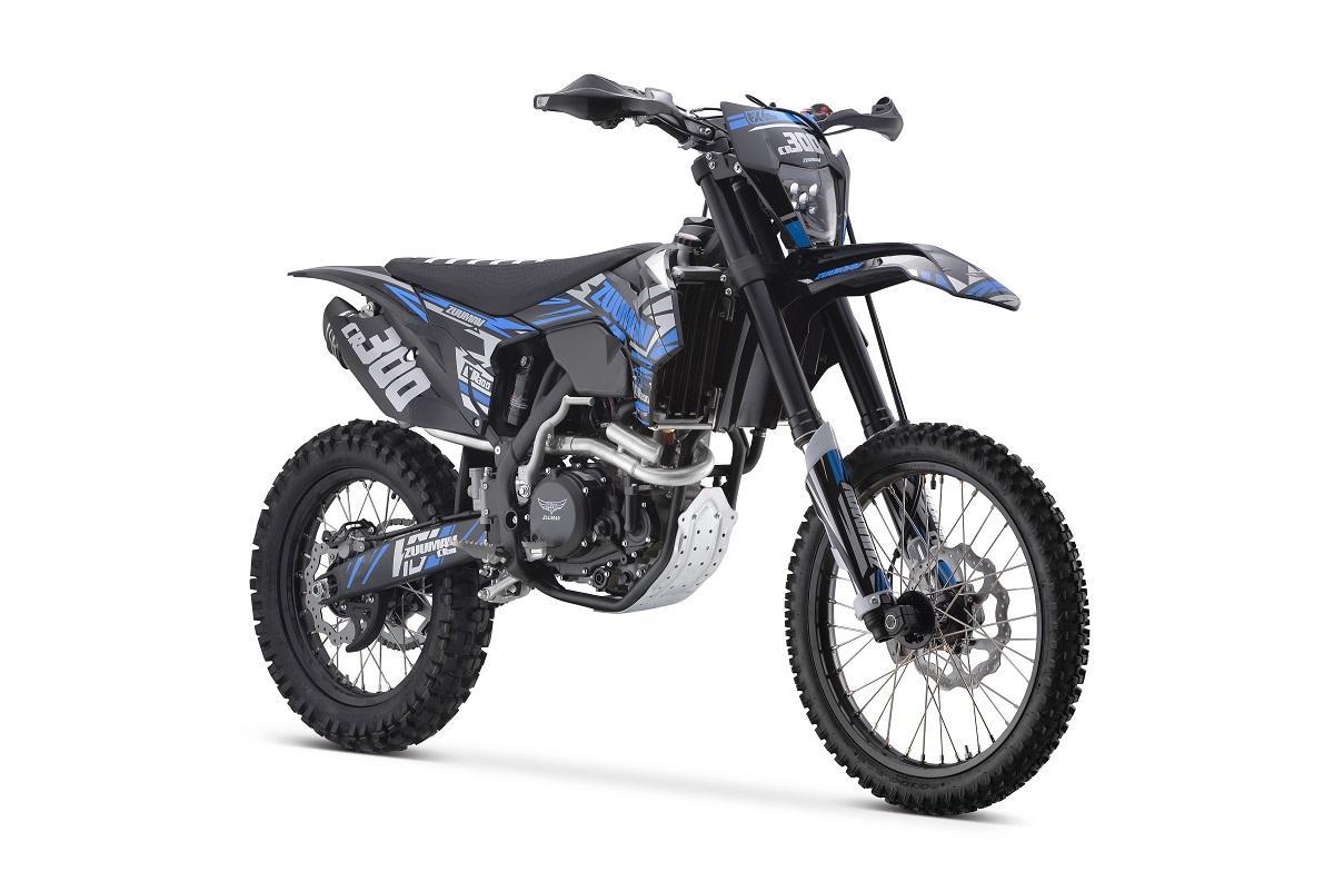 Мотоцикл Эндуро Zuumav K7 CR300NC — Сине-чёрный