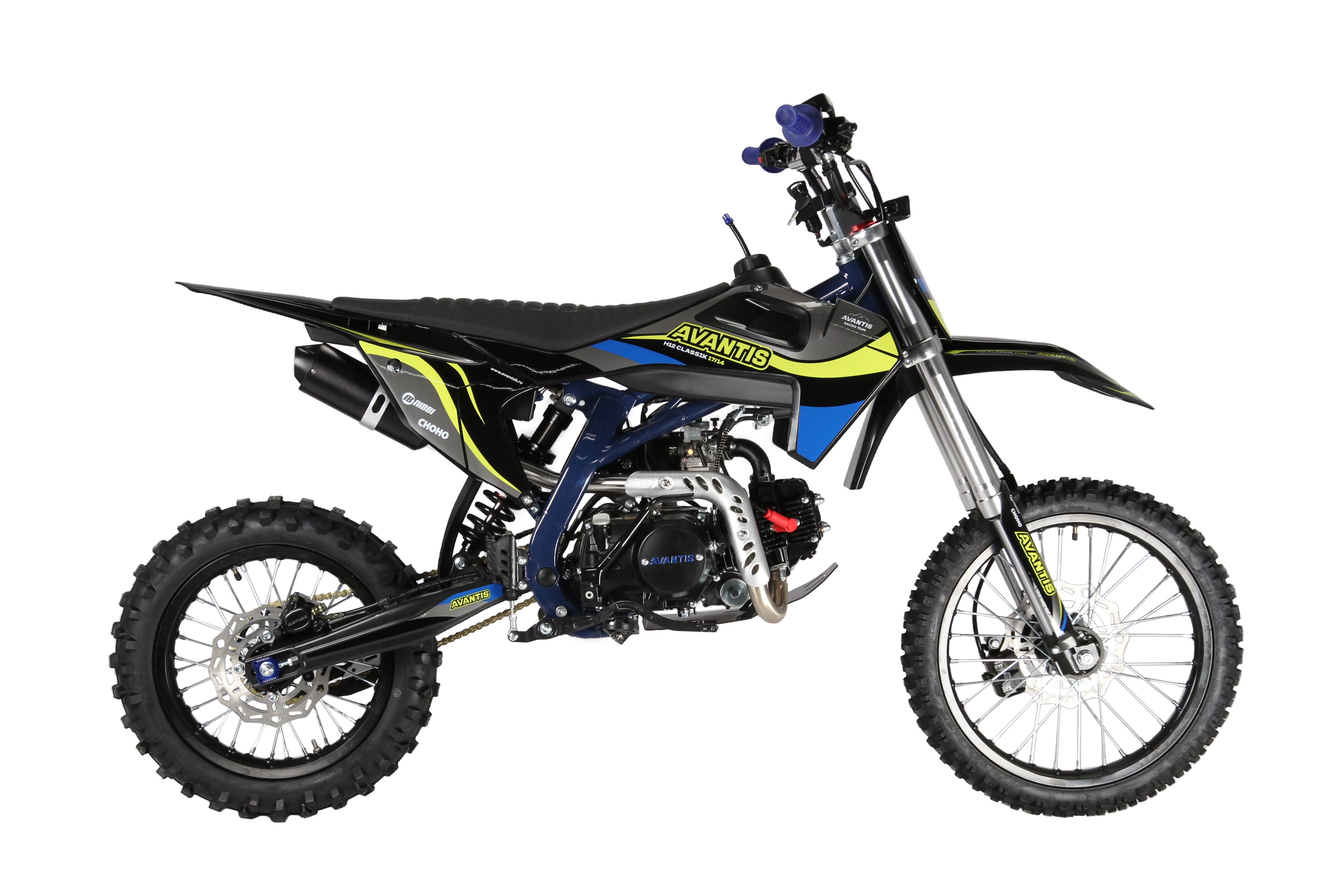 Купить питбайк Avantis H12-E Classic 17/14 — Чёрно-жёлтый