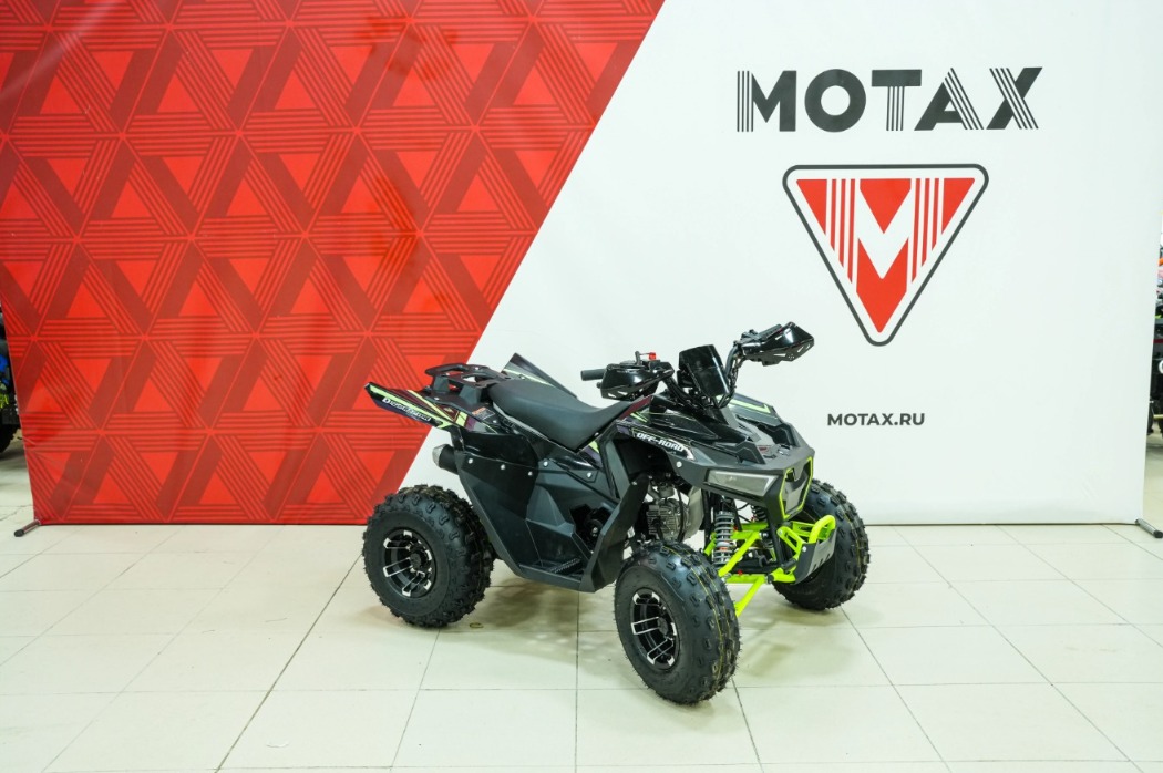 Подростковый квадроцикл MOTAX GRIZLIK D125 RAPTOR LUX 3+1 — Чёрно-зелёный