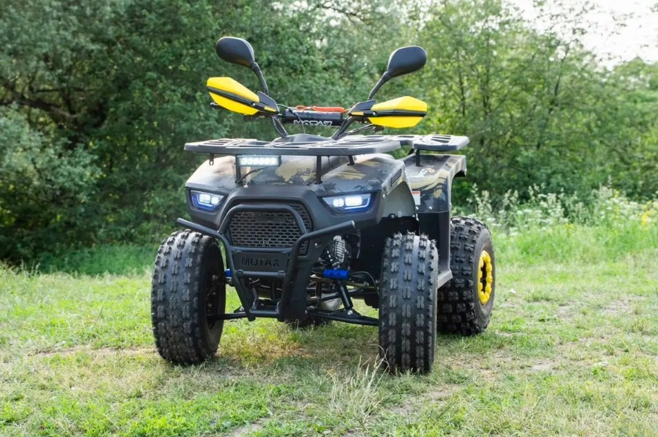 Подростковый квадроцикл MOTAX GRIZLIK PREMIUM 125 — Жёлтый камуфляж