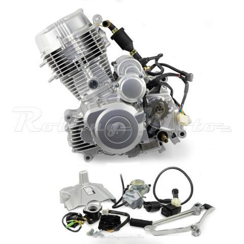 Двигатель в сборе ZS 167FML (CG200-B) 200см3