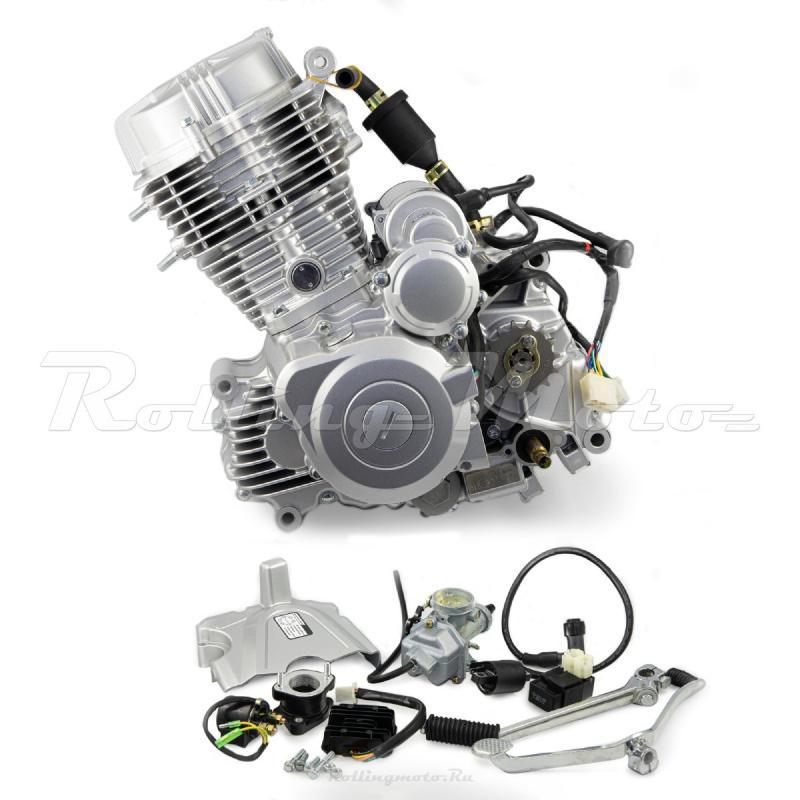 Двигатель в сборе ZS 167FML (CG200-B) 200см3