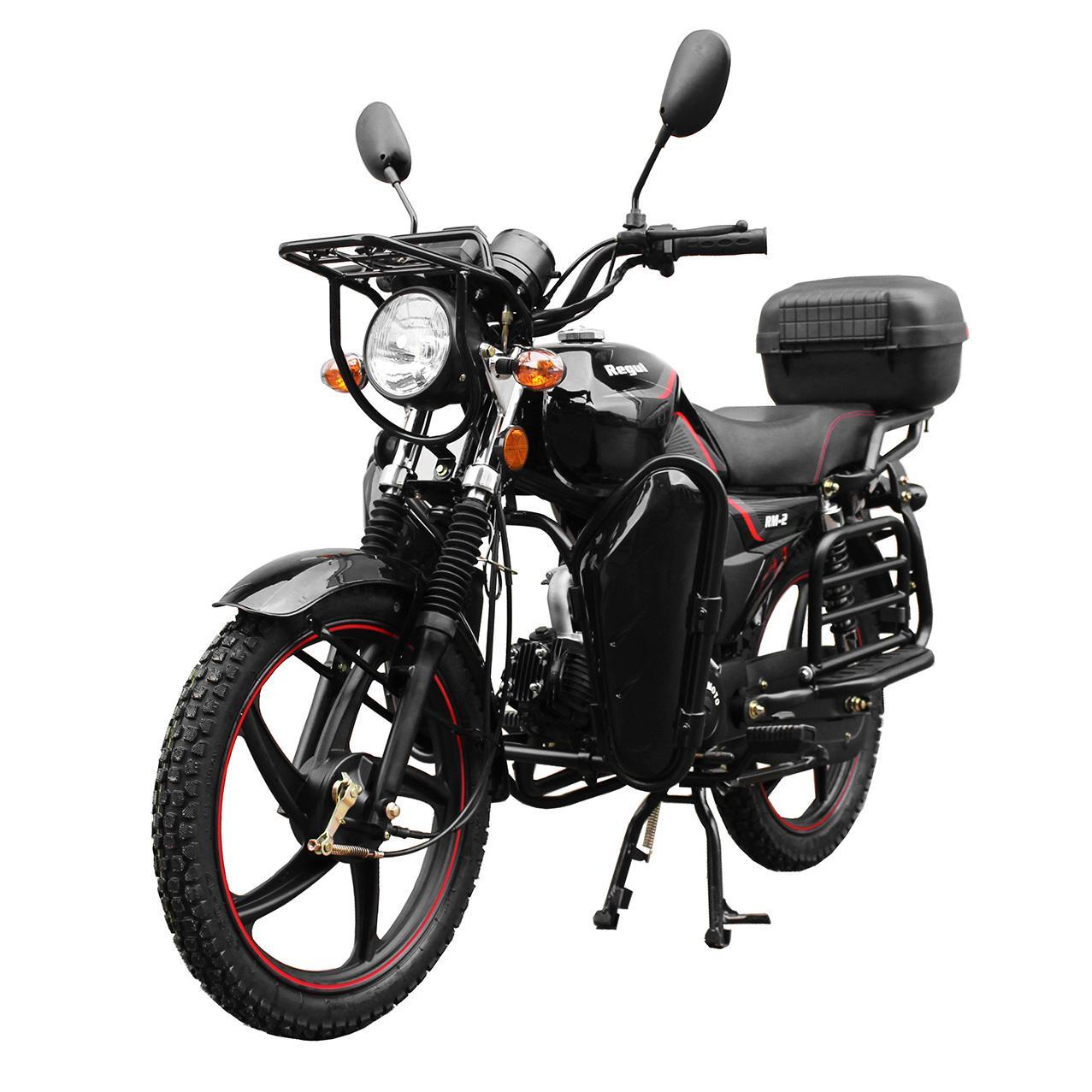 Мопед Regulmoto Alpha (RM-2) 49.9 (110 см3) без кофра — Чёрный