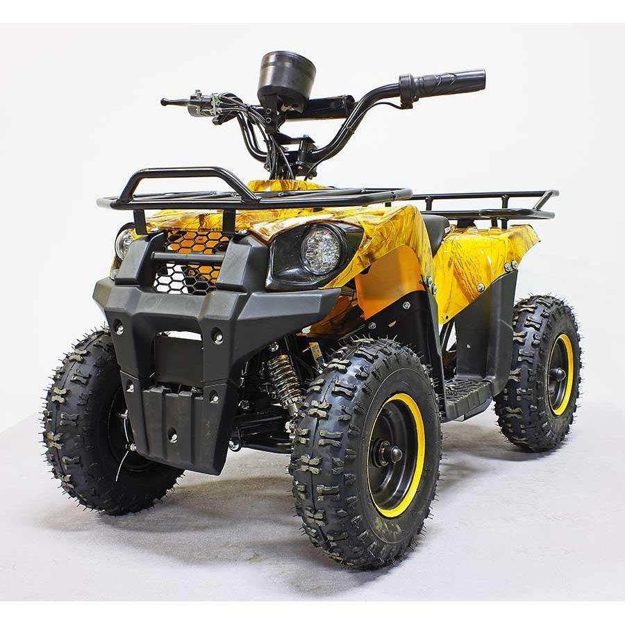 Квадроцикл GreenCamel Гоби K45 (36V 800W R6 Цепь) быстросъем, ножной тормоз — Жёлтый камуфляж
