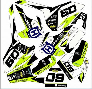 Графика для эндуро GR7, наклейки для эндуро авантис, графика авантис