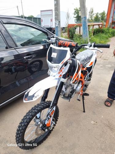 Питбайк KAYO Basic TT125e с электростартером, Кайо бэйсик, питбайк с колесами 17 14