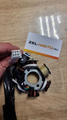 СТАТОР ГЕНЕРАТОРА КВАДРОЦИКЛА 110-125 кубов (6 КАТУШЕК)