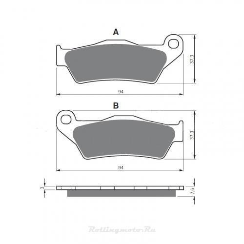Колодки тормозные FA181 передние Husqvarna 14 - , KTM 125-525 все года Off Road Sport