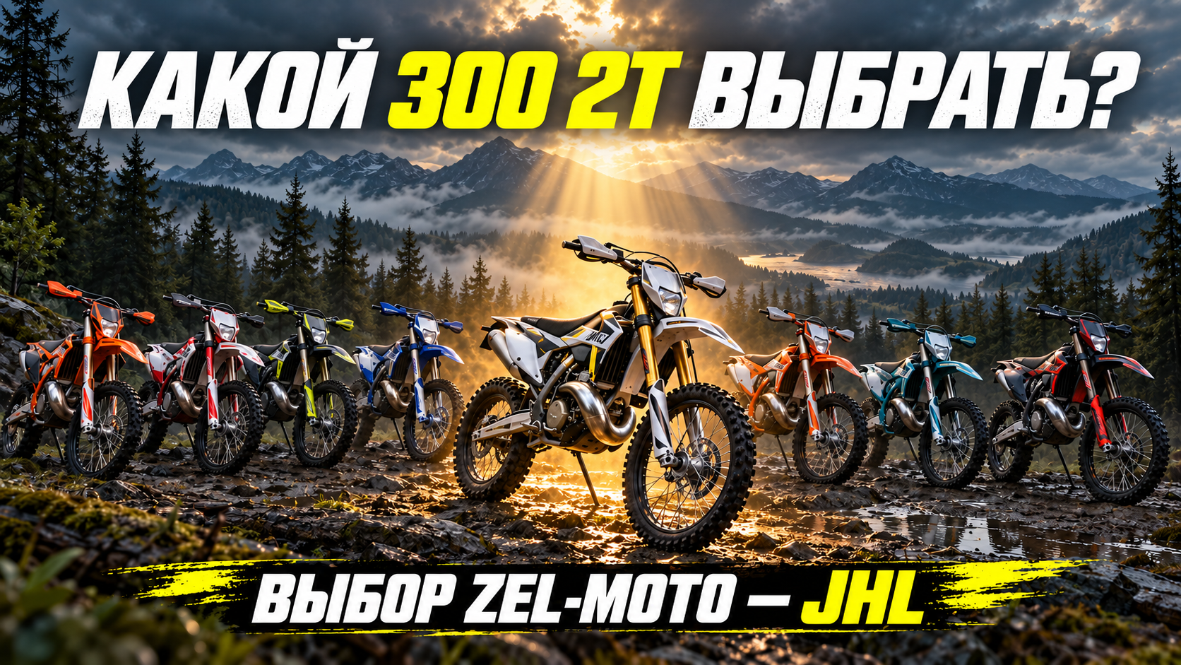 Какой китайский эндуро 300 2Т выбрать: JHL, AJ1 EFI, GR8 и STN